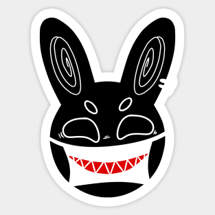 laughing bunny Sticker